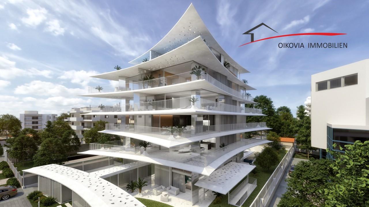 Luxus 158 qm Wohnung in Glyfada Athen, 300 m vom Stand